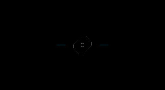 Minimalist digital camera hud interface animation for ui animation