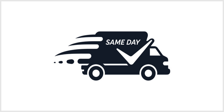 Same Day Delivery Truck Icon