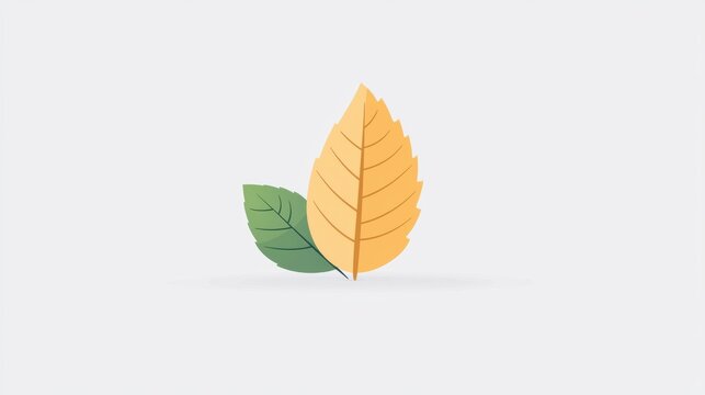 Leaf and Plant Icon with Vitamin Label Minimalist design of a leaf and vitamin D symbol, promoting the benefits of plant derived nutrients.
