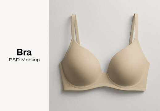 Realistic Bra PSD Mockup