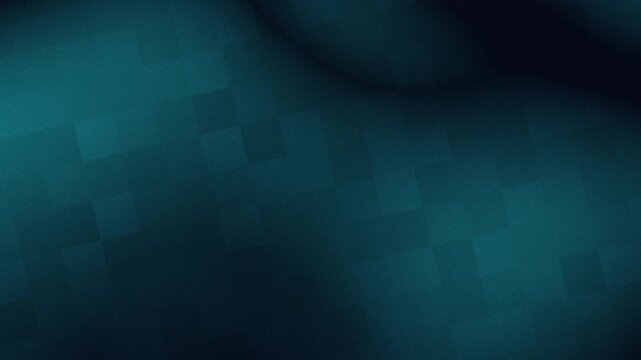 Abstract teal checker texture animated background with smooth gradients, cinematic shadows, and futuristic digital aesthetic