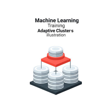 Machine Learning Adaptive Cluster Illustration.