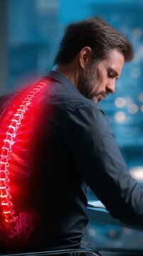 Explore the Intricacies of Spinal Architecture: A Study of Human Anatomy Showing Spine Alignment and the Impact of Posture in Daily Life