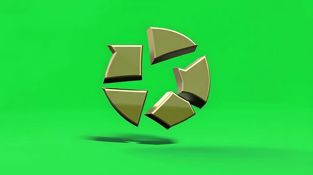 Wooden Recycling Symbol Eco Illustration