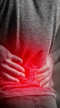 Chronic Pain: A Visual Representation of the Emotional and Physical Toll of Persistent Back Discomfort, Illustrating the Impact on Daily Life and Well-being.
