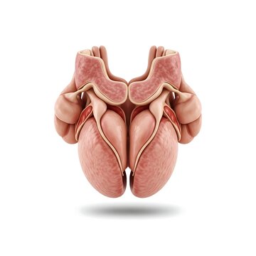 Human Prostate Gland Anatomy 3D Medical Illustration Isolated on White Background