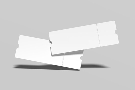 Boarding Pass Blank Mockup