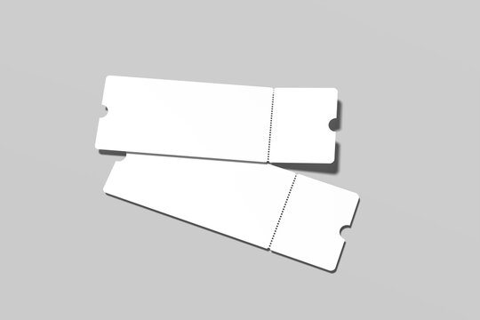 Boarding Pass Blank Mockup