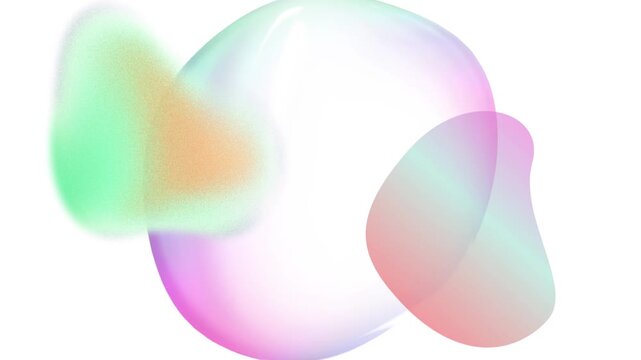Colorful liquid gradient background animation with slow rotation