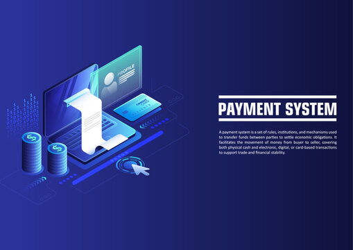 Secure online payment gateway system background for website banners and social media. Digital finance transaction, mobile banking security, and electronic commerce technology for business.