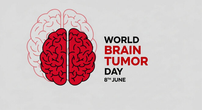 World Brain Tumor Day Awareness Vector Illustration for June 8th