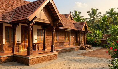 Fototapeta premium Authentic kerala house