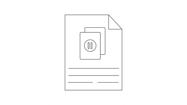 Document Icon with Image and Text Placeholder.
