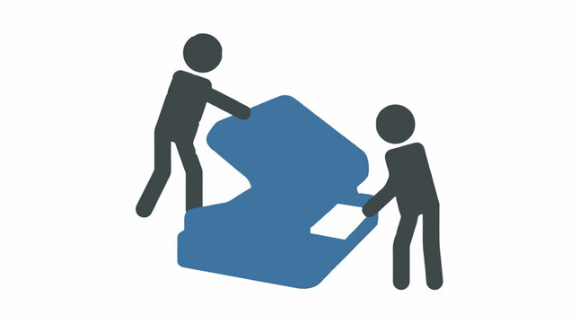 Office workers using a photocopier machine