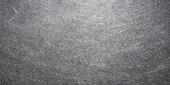 Brushed Silver Metal Texture Background with Industrial Steel Surface Pattern and Abstract Metallic Finish for Modern Design Wallpaper
