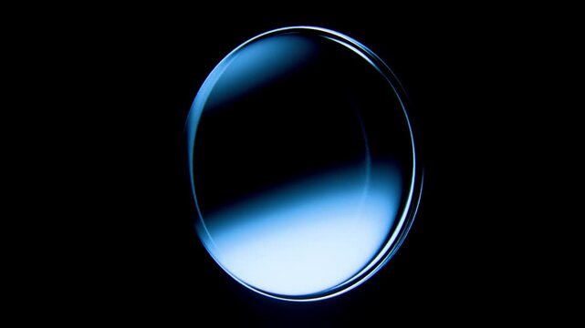 Horizontal 3D glass abstract water liquid sleek glossy loop animation website landing interface tech innovation dynamic promo banner template cover UI UX app startup marketing blue pink gradient