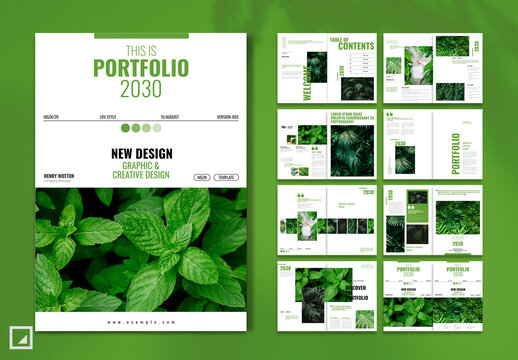 Botanical Portfolio Layout