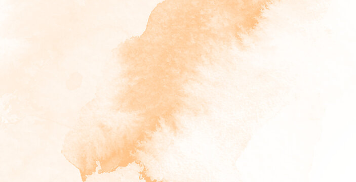 Soft peach watercolor wash with subtle texture and bleeding effects
