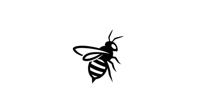 Black and white bee insect 1.