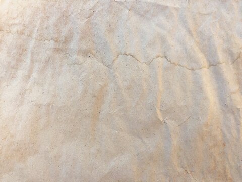 Crumpled Paper Texture Background &ndash; Wrinkled Grunge Surface