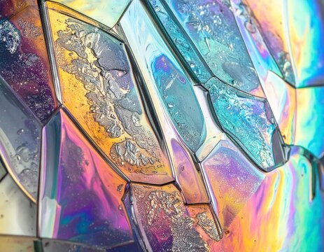 Polarized Light Crystal Texture &mdash; Vivid Abstract Mineral Pattern
