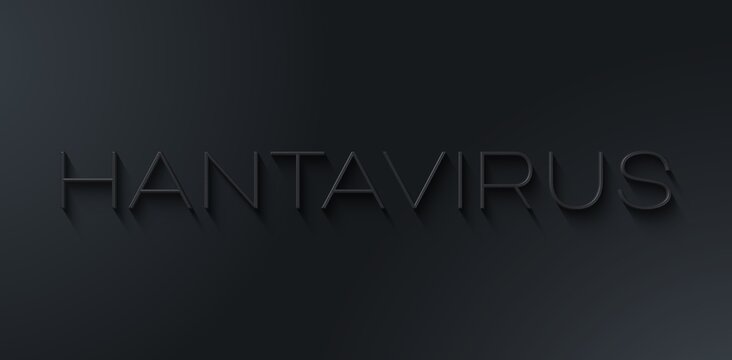 hantavirus banni&egrave;re (noir fond noir)
