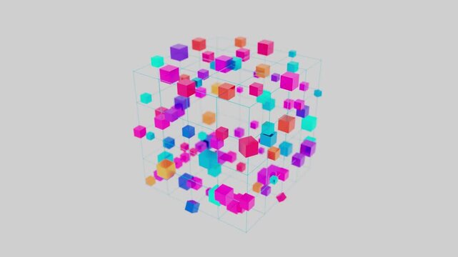 digital background. abstract looping animation. digital information