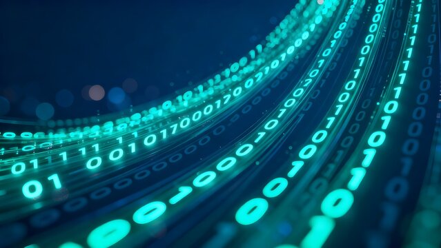 Binary code streams in digital space