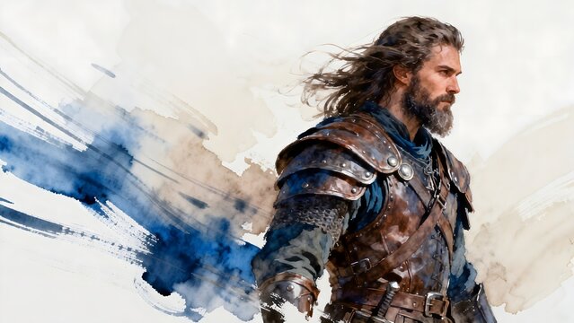Medieval knight in armor