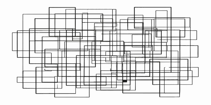 Abstract vector background featuring a black and white technical sketch of an architect design project with a 3d house construction plan and engineering building structure
