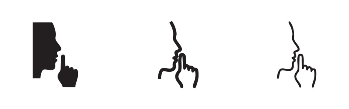 Shush Icons Set