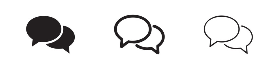 Two overlapping speech bubble icons © liubomir118809