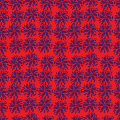 Fototapeta premium Allover floral print pattern repeat vector file, Floral block print, Ditsy floral print 