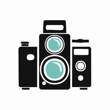 Vintage Twin Lens Reflex Camera Icon