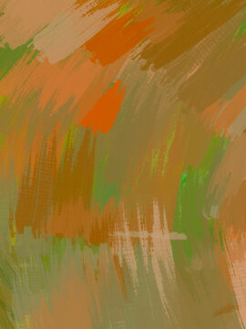 Abstract Acrylic Brush Strokes in Earthy Autumn Tones