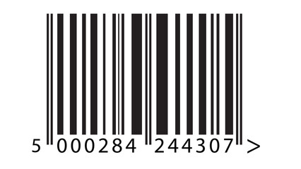 Obraz premium Barcode symbol with numeric identifier black and white identification information commercial abstract technology readable universal sequence business consumer checkout logistics
