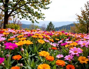Obraz premium Spring Garden Soft Morning Light