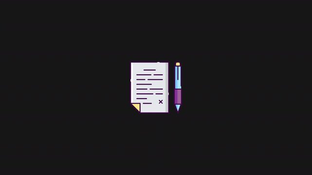 Animated Document icon