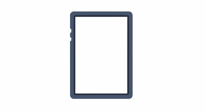 A simple, blank, dark blue bordered rectangle with a white center
