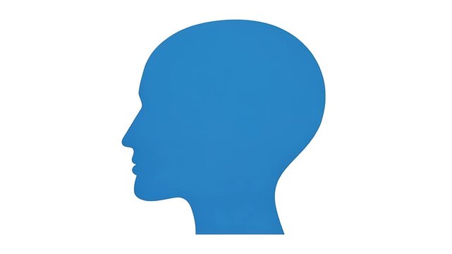 Human Mind Silhouette Vector Illustration