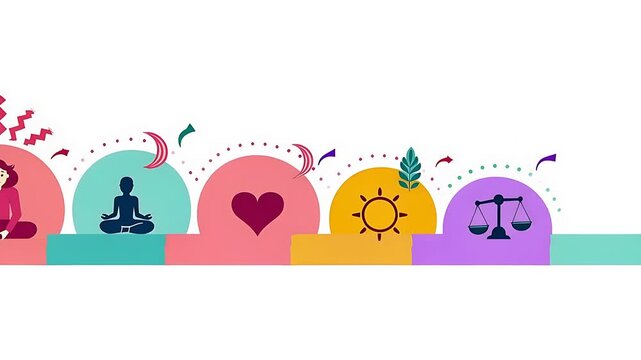 Emotional Balance Wellness Vector Illustration