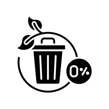 Zero Waste glyph icon