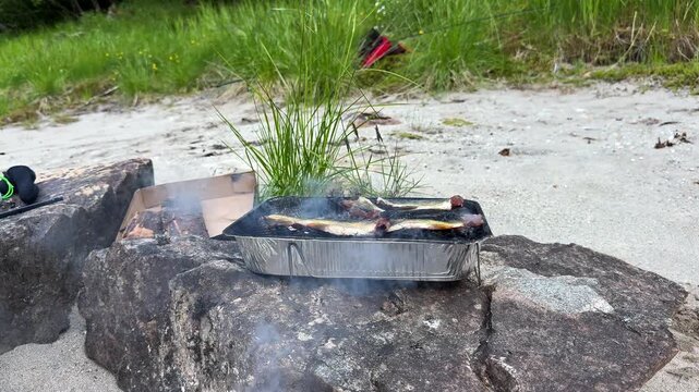 Grilling fisk
