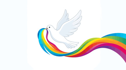 Dove with Rainbow Tail © Alis