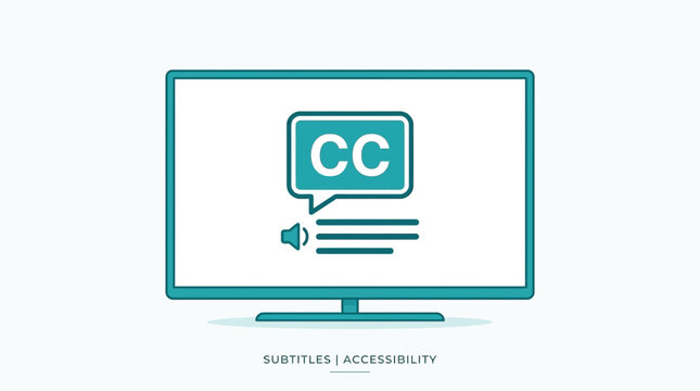 Closed Captions TV Icon