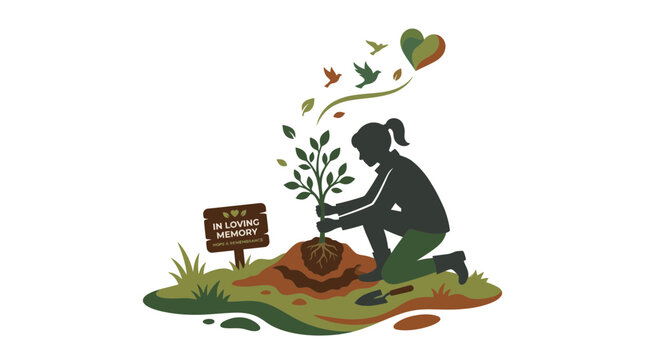 Planting Tree In Loving Memory