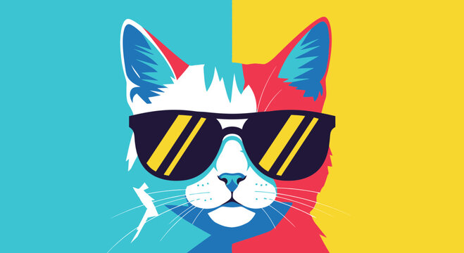 Cool Cat in Sunglasses