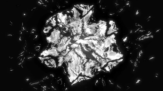 Monochrome Cyber Energy Symmetry &ndash; Futuristic Tech VJ Loop