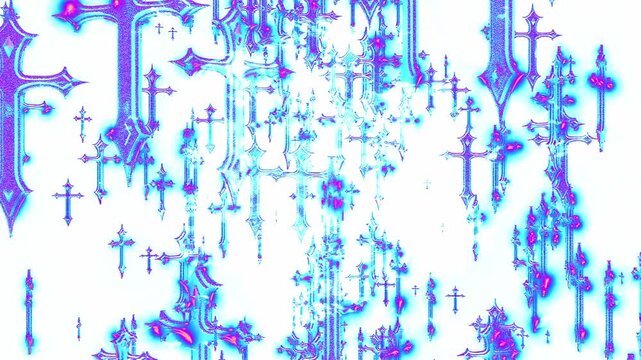 Deep Blue Cyber Energy Symmetry &ndash; Futuristic Tech VJ Loop