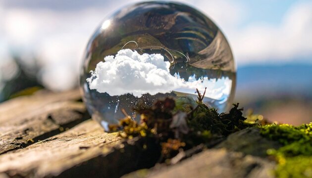 A miniature storm swirls inside a glass jar, rain falling from a captive cloud, symbolizing containment, fragility, and the paradox of controlling nature&rsquo;s vast, untamed forces.